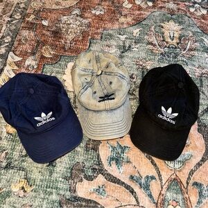 Adidas Navy, Denim, and Black Hats